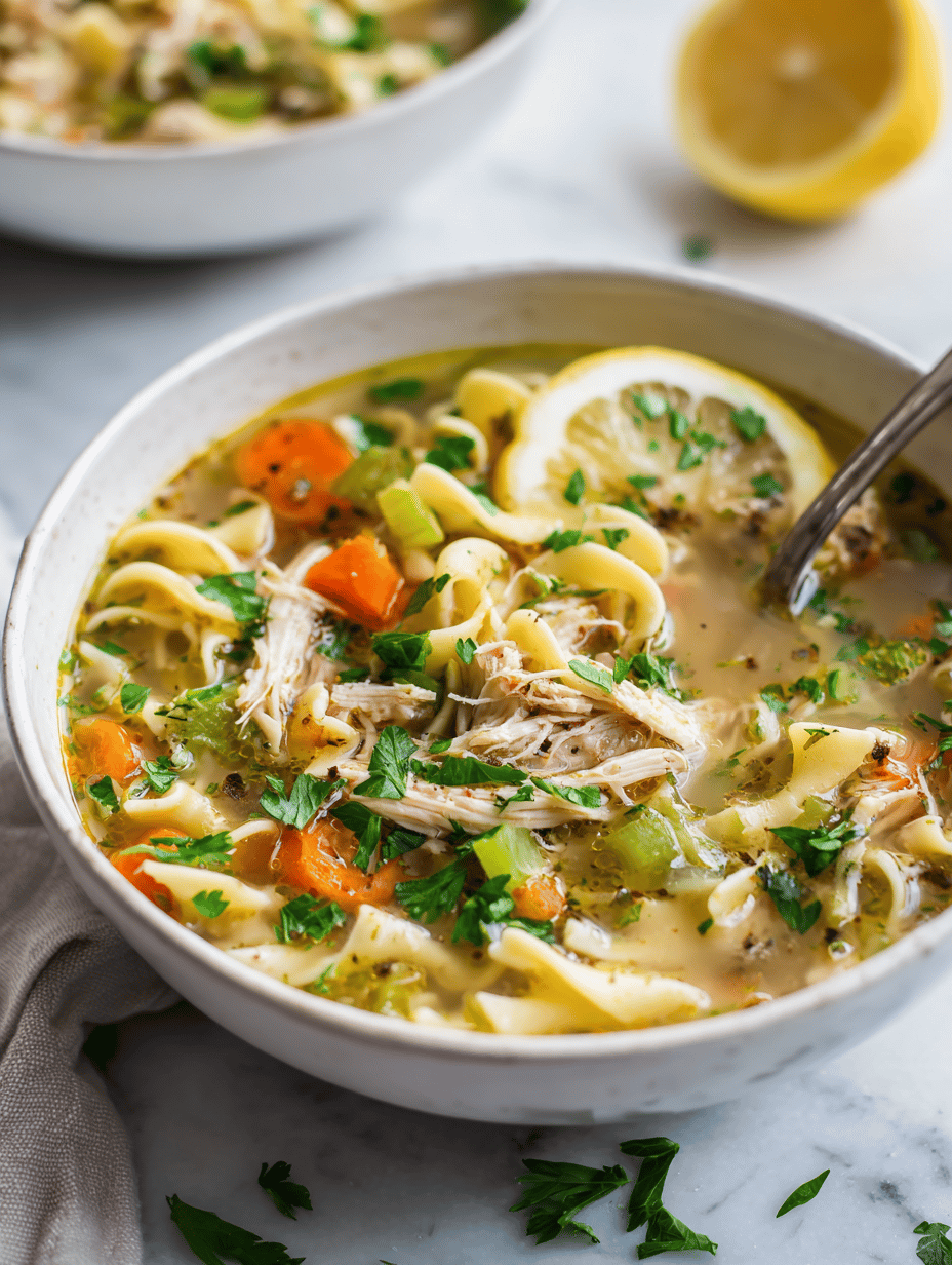 A Cozy Chicken Noodle Soup with a Twist: Uncovering Hidden Flavors