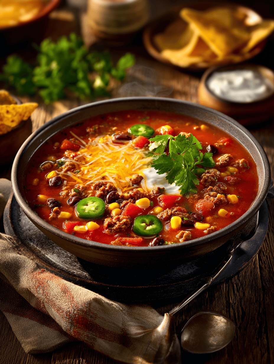 A Cozy Twist on Taco Soup: Depth of Flavor in Every Ladle